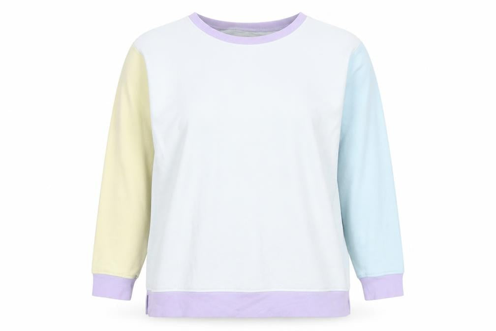 Womens UK Size 2 Lands' End Multicoloured Pullover Sweatshirt