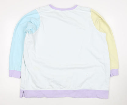 Womens UK Size 2 Lands' End Multicoloured Pullover Sweatshirt