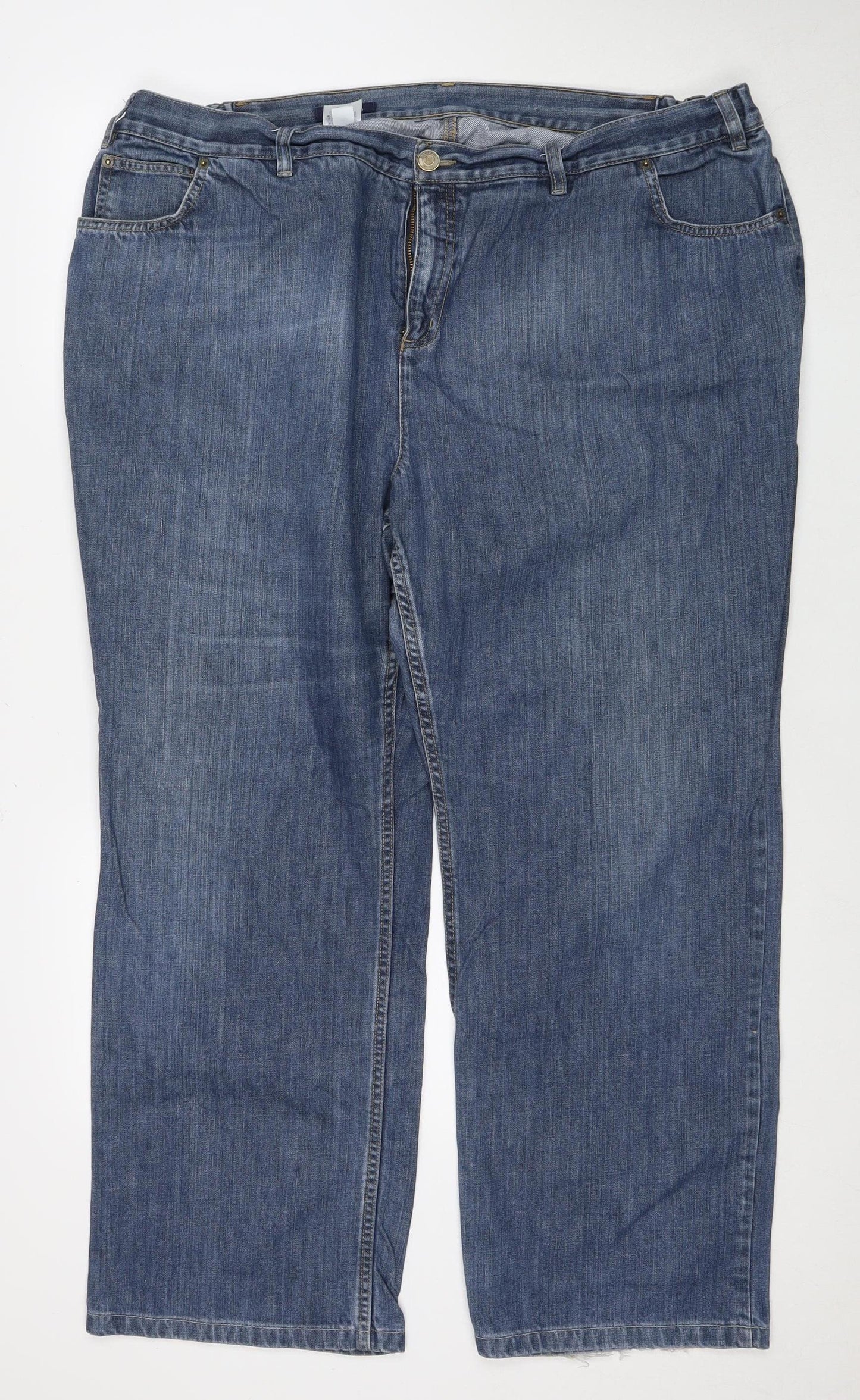 Lands' End Women's Blue Straight Plus Jeans