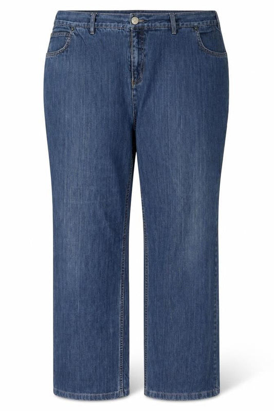 Womens UK Size 20 Plus Lands' End Regular Fit Straight Blue Jeans