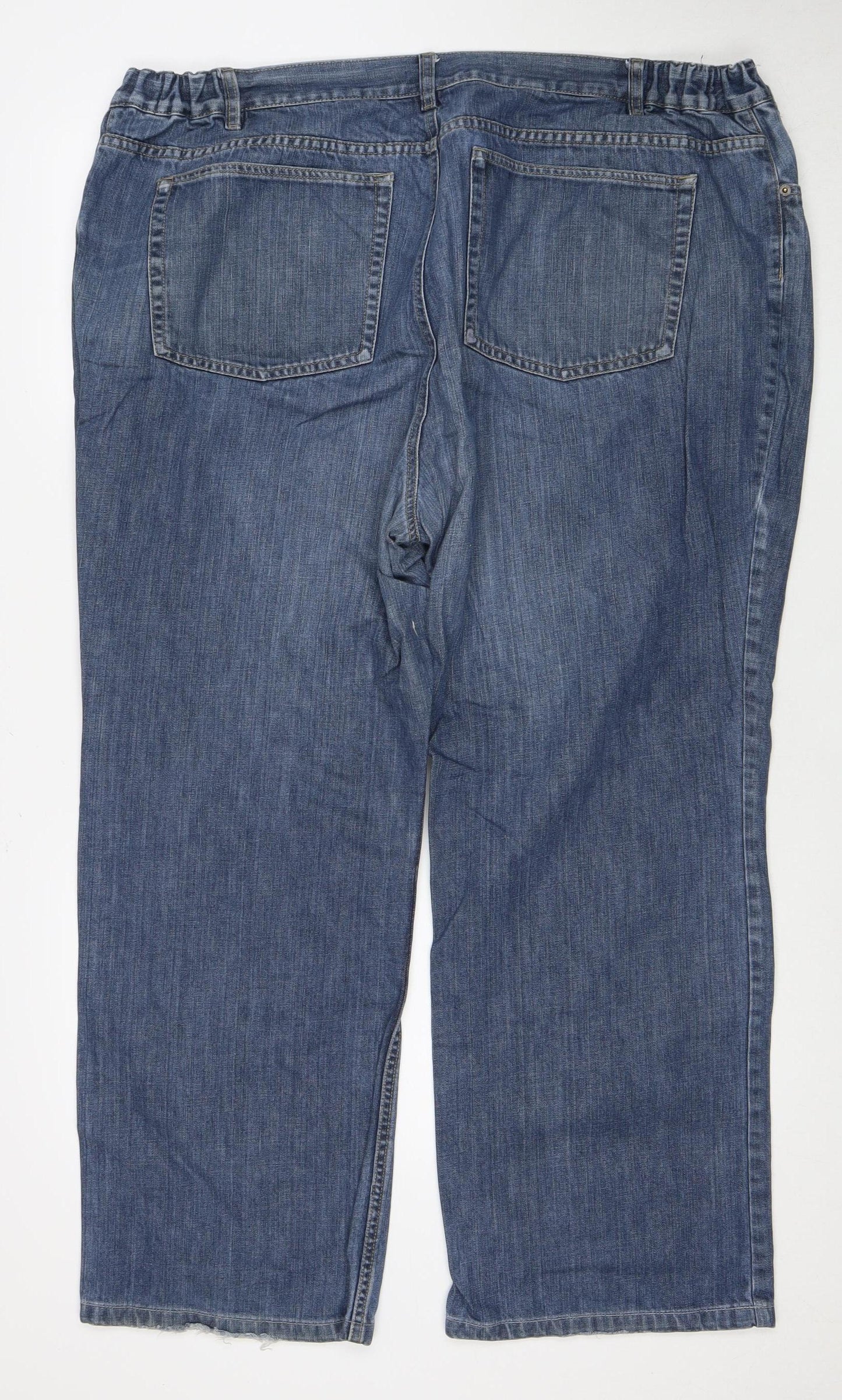 Lands' End Women's Blue Straight Plus Jeans