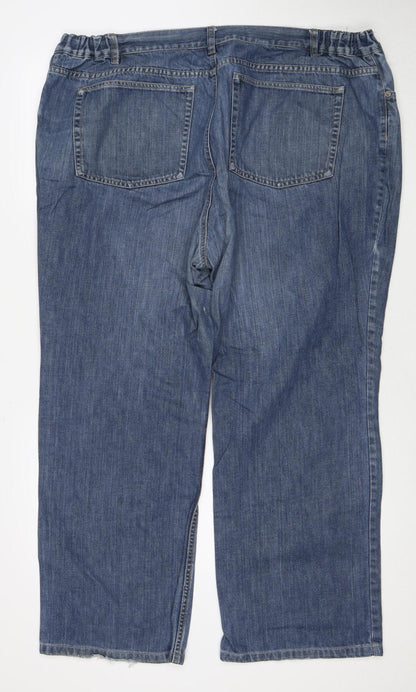 Lands' End Women's Blue Straight Plus Jeans