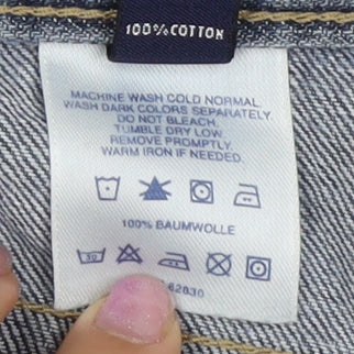 Lands' End Women's Blue Straight Plus Jeans