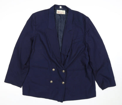 Edinburgh Women's Blue Blazer, Size 20, Classic Style