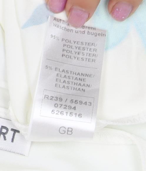 Womens UK Size 12 Damart White Basic T-Shirt