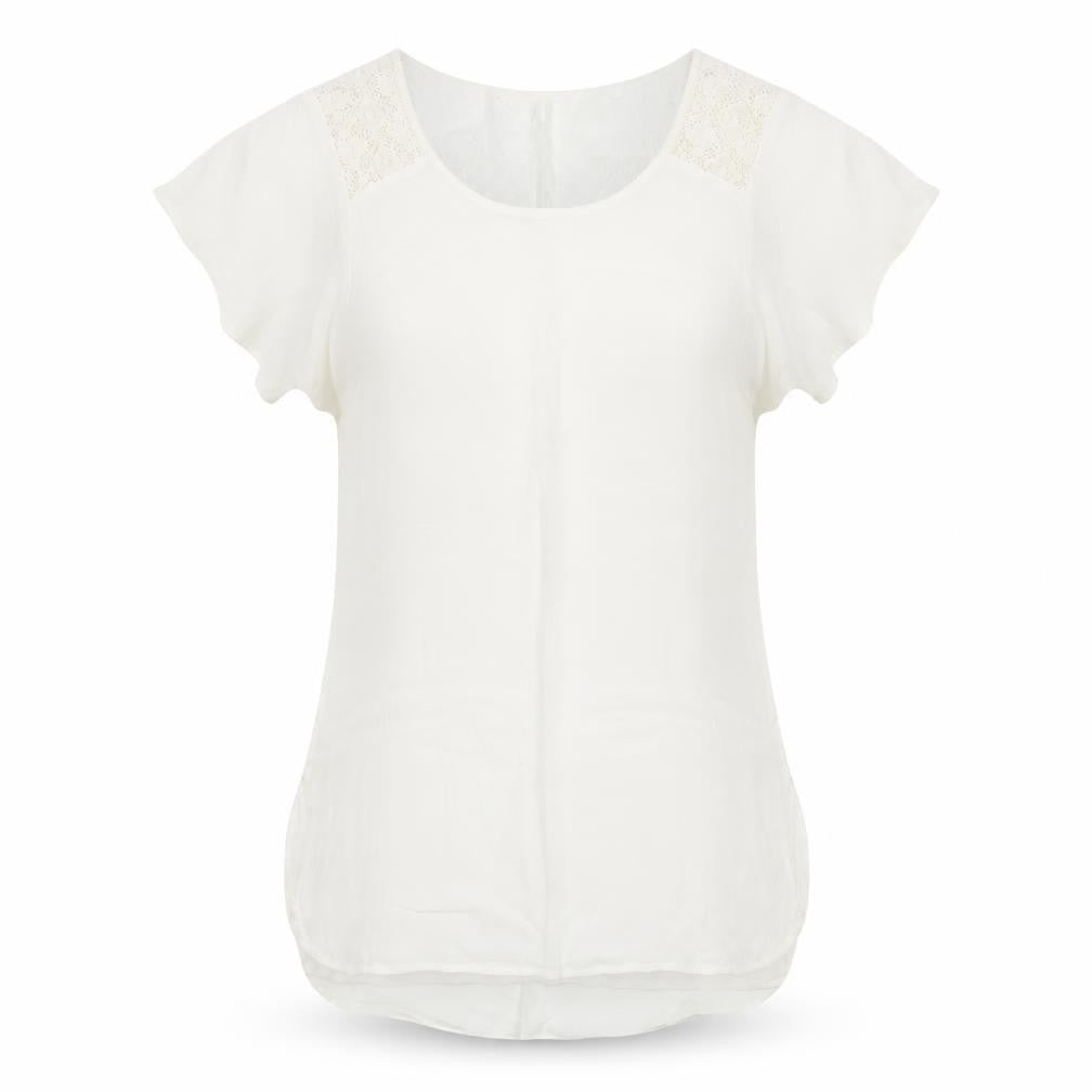 Womens UK Size S Accessorize White Camisole Blouse