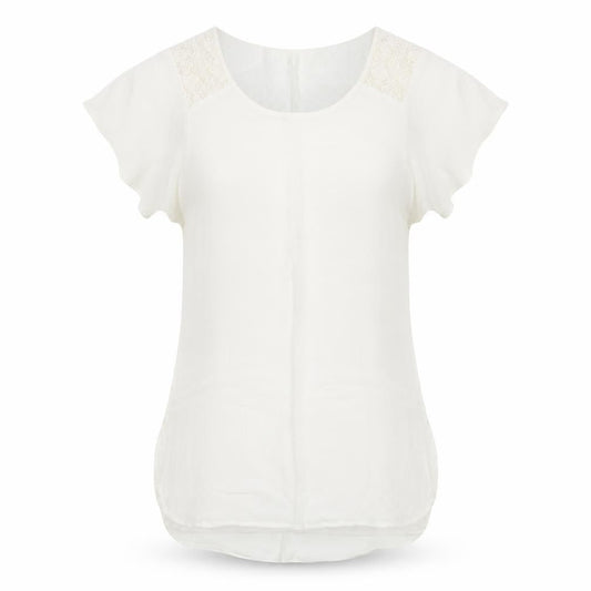 Womens UK Size S Accessorize White Camisole Blouse