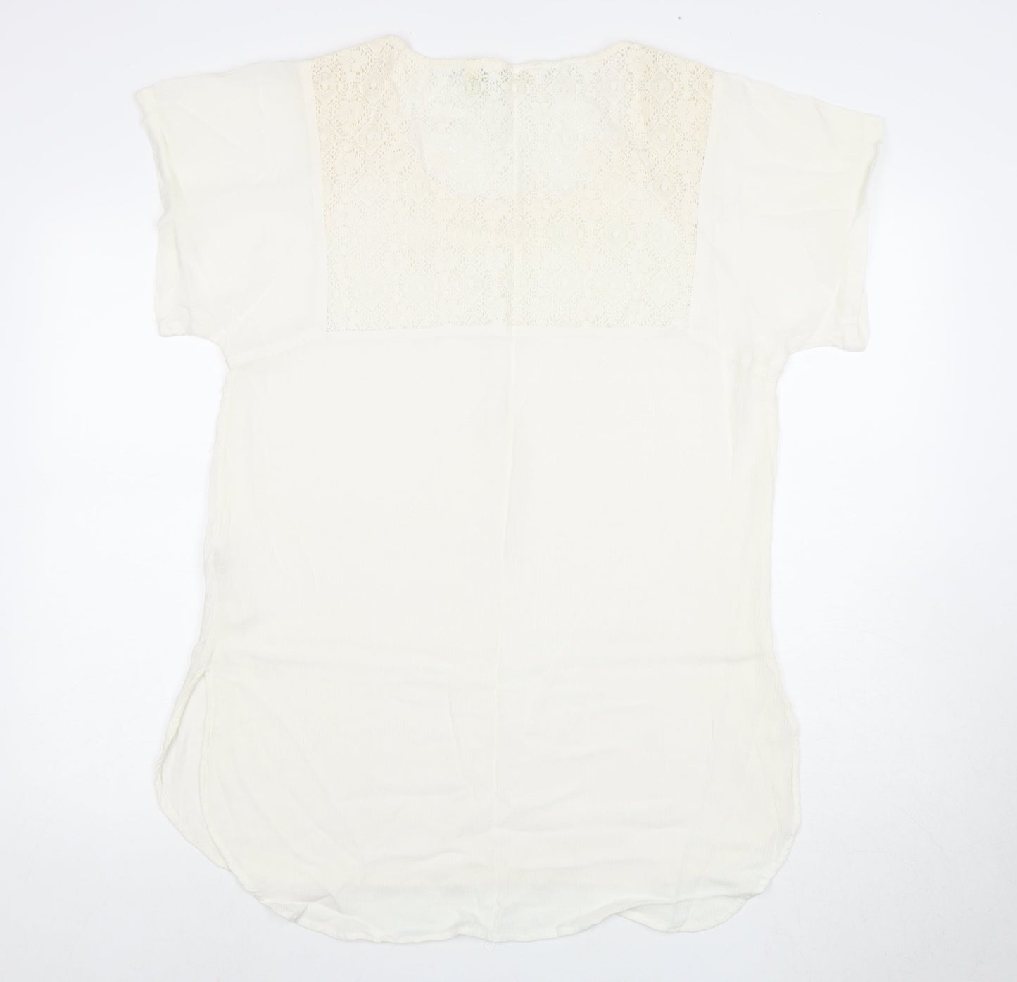 Accessorize Women's White Lace Blouse S