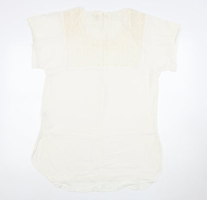 Accessorize Women's White Lace Blouse S