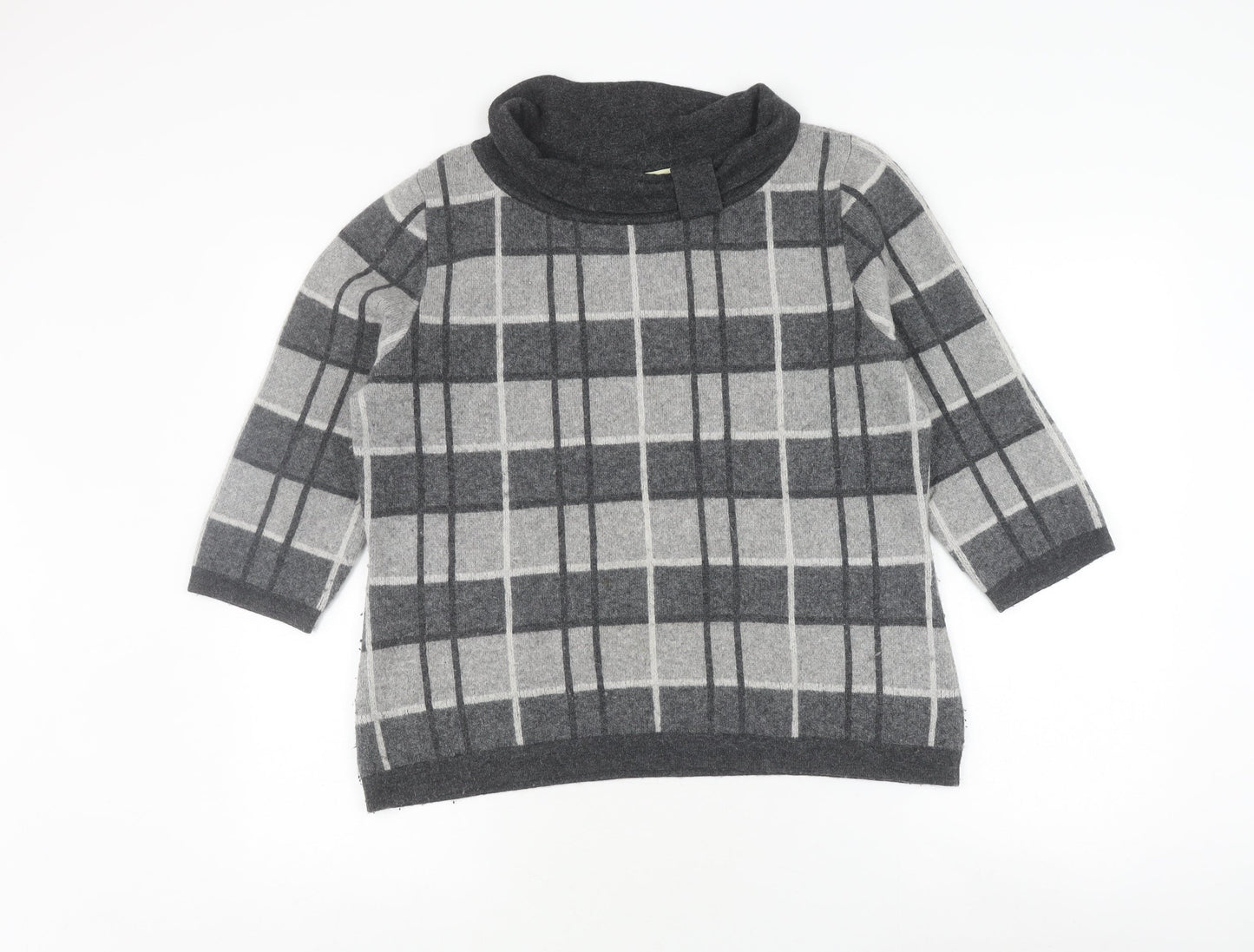 Womens UK Size XL Viyella Grey Pullover Jumper