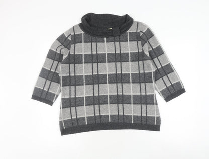 Womens UK Size XL Viyella Grey Pullover Jumper
