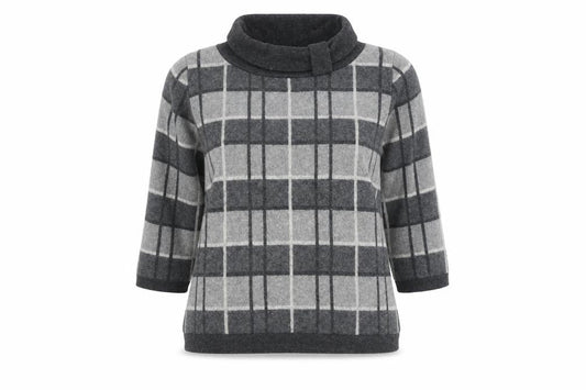 Womens UK Size XL Viyella Grey Pullover Jumper