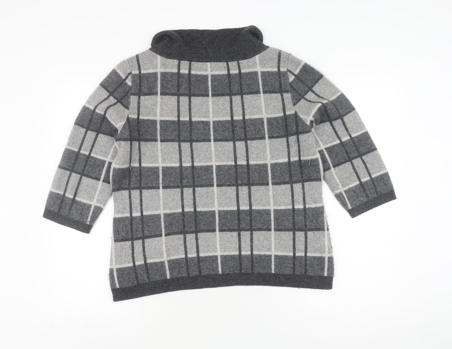 Womens UK Size XL Viyella Grey Pullover Jumper