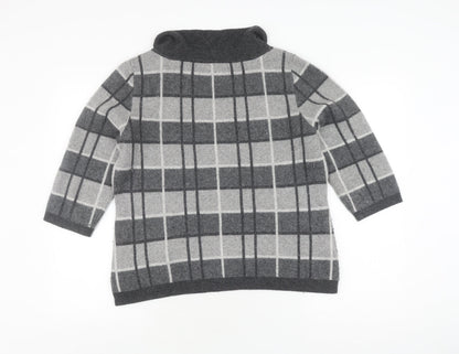 Womens UK Size XL Viyella Grey Pullover Jumper