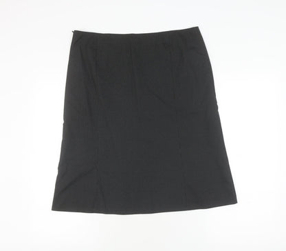 s.Oliver Women's Black Midi Pencil Skirt Size 14