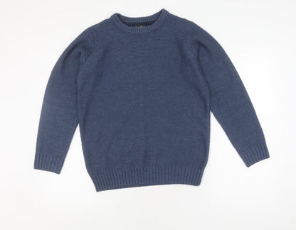 James Pringle Men's Blue Acrylic Pullover Jumper S