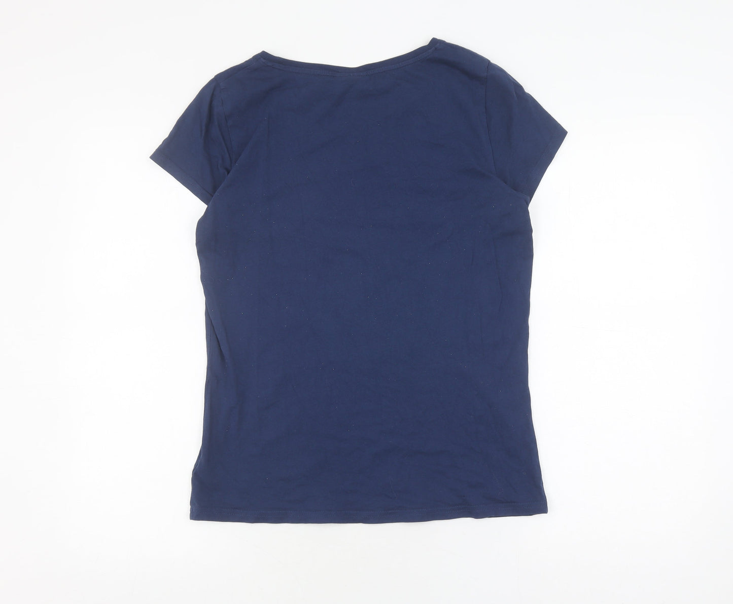 Womens UK Size S Harry Potter Blue Basic T-Shirt