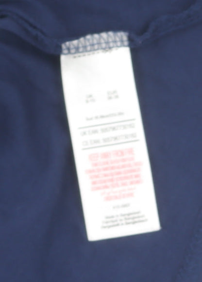 Womens UK Size S Harry Potter Blue Basic T-Shirt