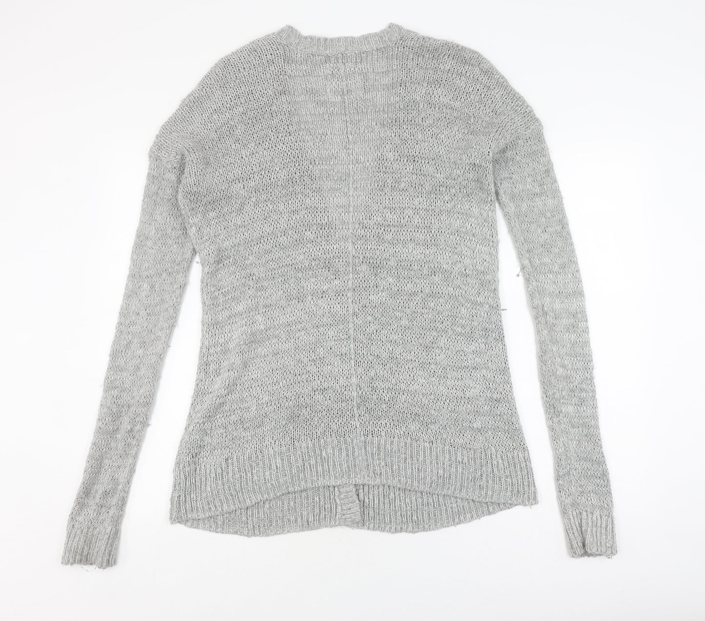 Abercrombie & Fitch Grey Men's Cardigan M/L V-Neck