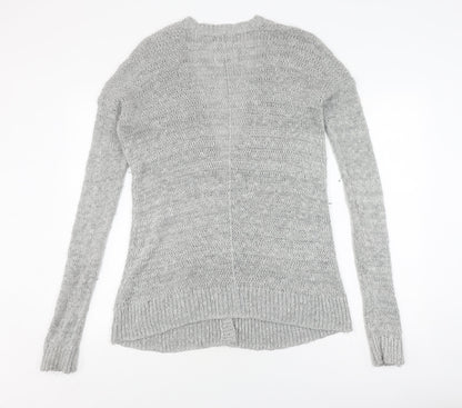 Abercrombie & Fitch Grey Men's Cardigan M/L V-Neck