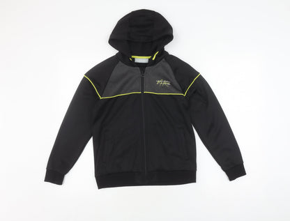 McKenzie Boys Black Full Zip Hoodie 10-11 Years