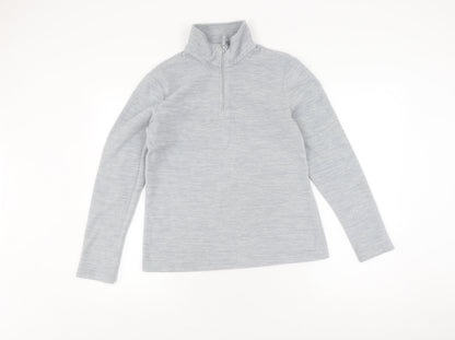 Womens UK Size 10 Mountain Warehouse Grey Full Zip Sweatshirt