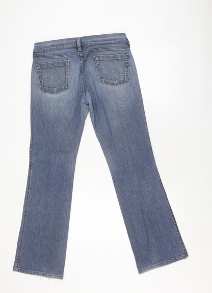 Diesel Women's Blue Straight Jeans Size M Comfortable Denim