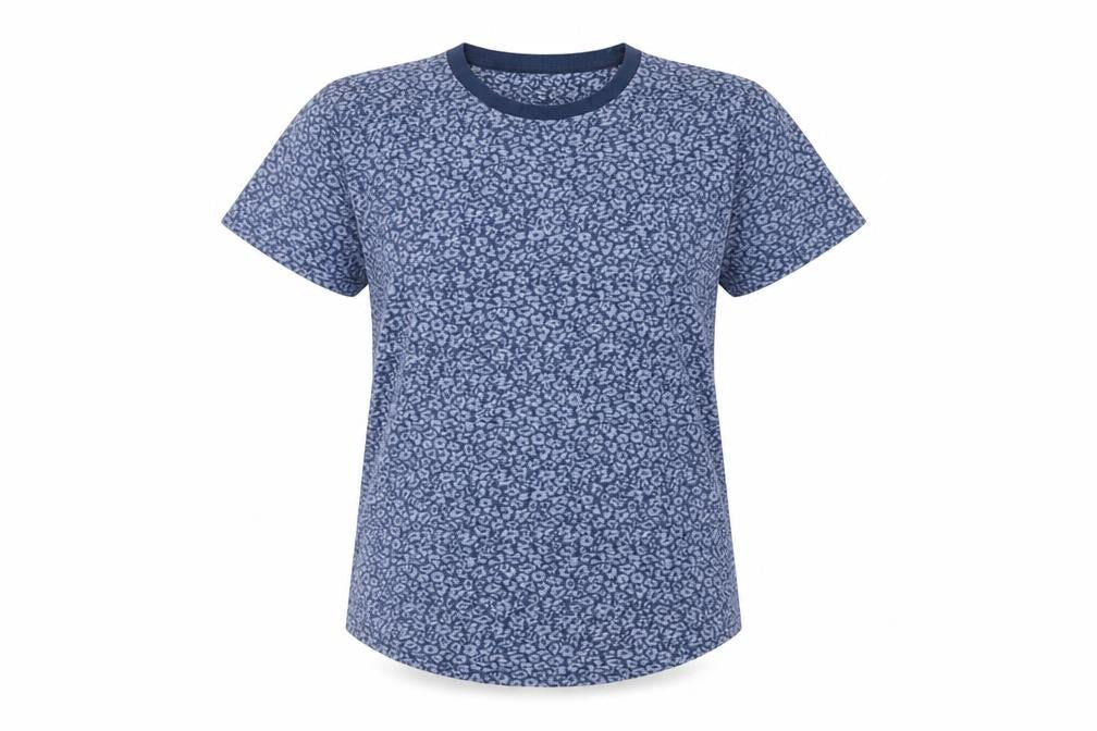 Womens UK Size S Abercrombie & Fitch Blue Basic T-Shirt