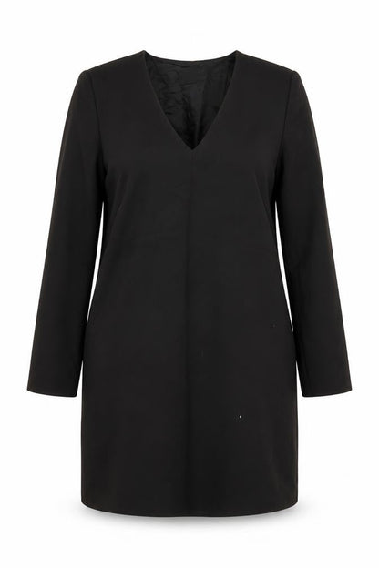 Massimo Dutti Women's Black Sheath Dress Size 14