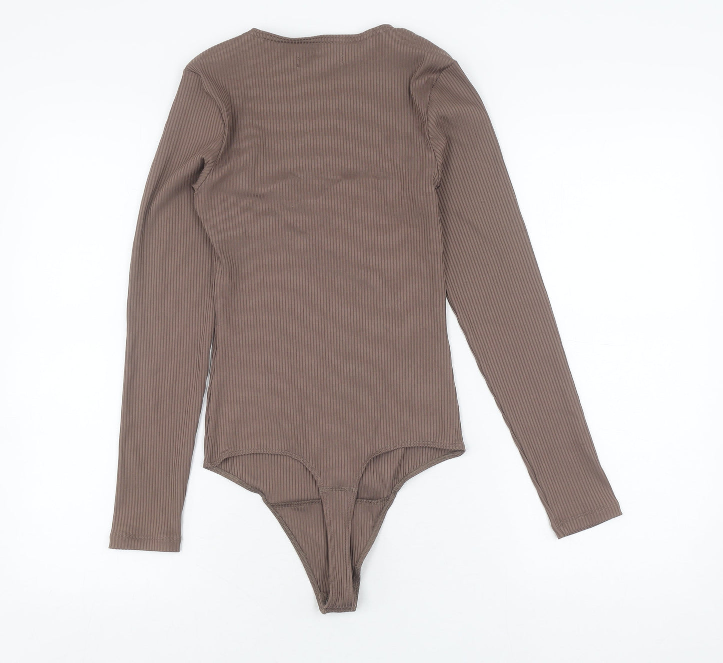 Abercrombie & Fitch Women's Brown Scoop Neck Bodysuit - S