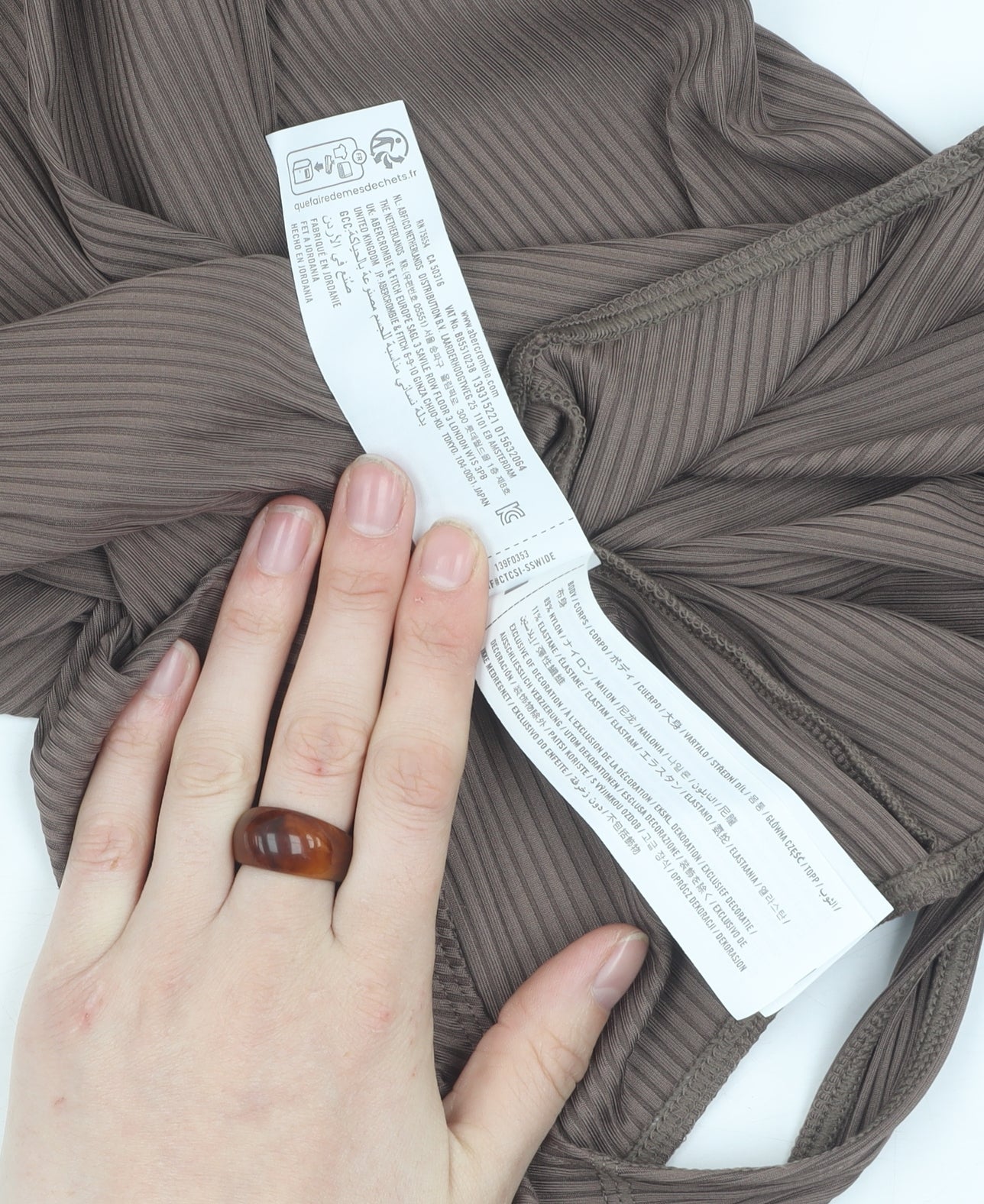 Abercrombie & Fitch Women's Brown Scoop Neck Bodysuit - S