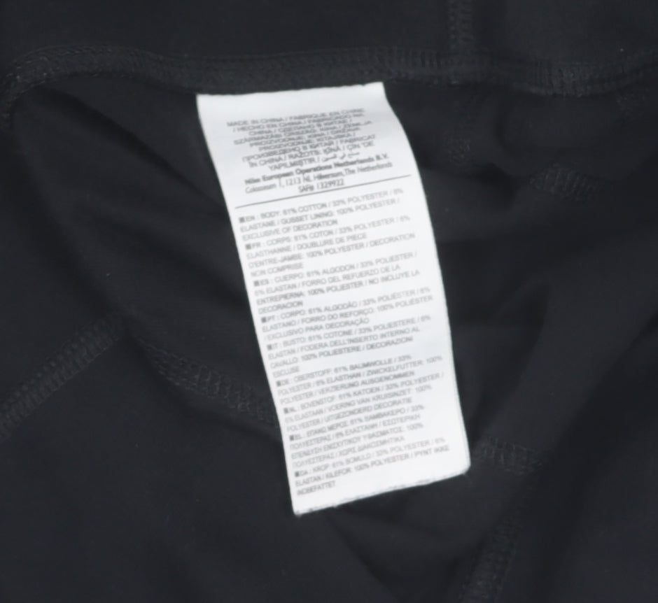 Nike Black Women's Compression Leggings - Size S, Slim Fit