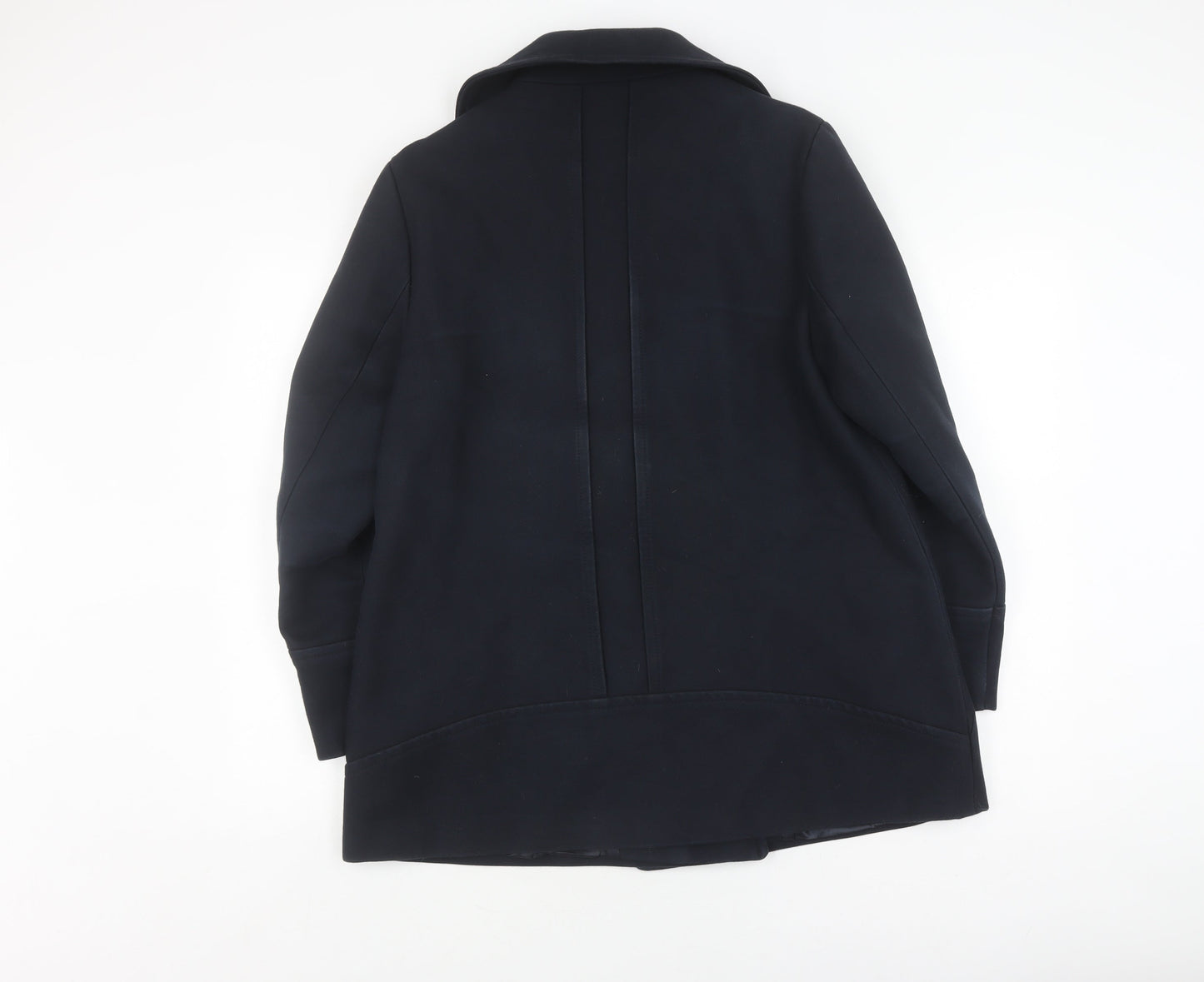Womens UK Size 14 Jasper Conran Black Pea Coat