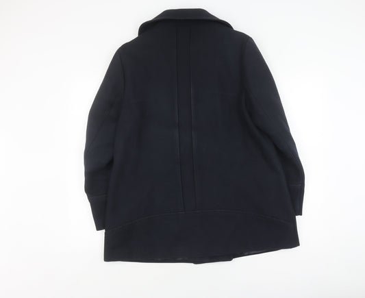 Womens UK Size 14 Jasper Conran Black Pea Coat