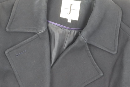 Womens UK Size 14 Jasper Conran Black Pea Coat
