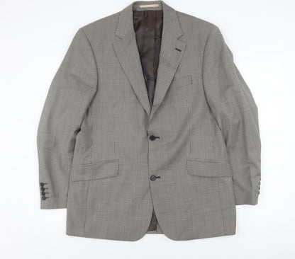 Mens UK Size 40 Daniel Hechter Regular Grey Suit Jacket