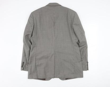 Mens UK Size 40 Daniel Hechter Regular Grey Suit Jacket