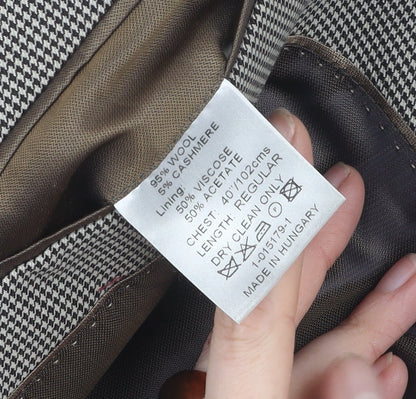 Mens UK Size 40 Daniel Hechter Regular Grey Suit Jacket