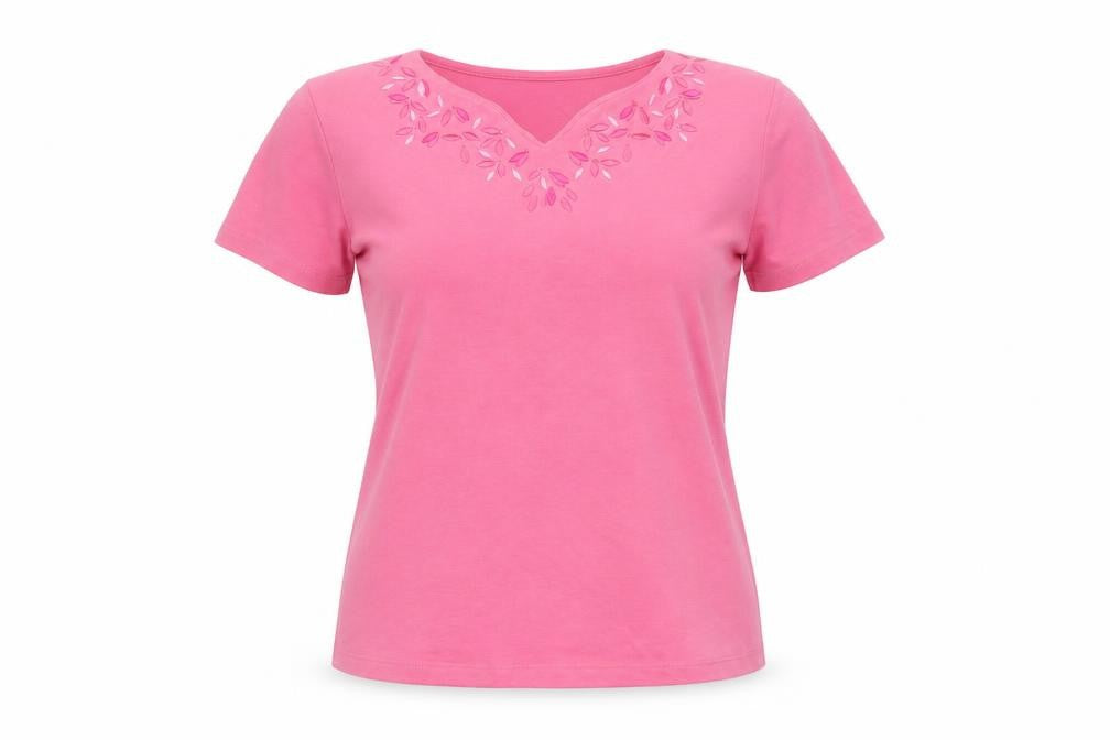 Womens UK Size 10-12 Honor Millburn Pink Basic T-Shirt