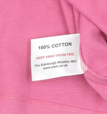 Womens UK Size 10-12 Honor Millburn Pink Basic T-Shirt