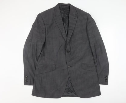 Austin Reed Men's Grey Wool Blazer 42L Classic Formal