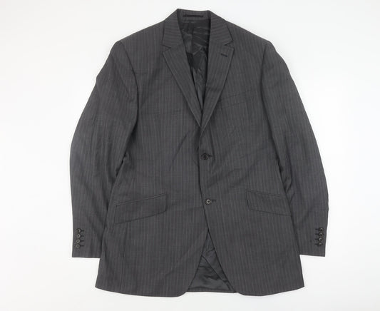 Austin Reed Men's Grey Wool Blazer 42L Classic Formal