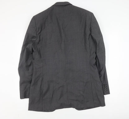 Austin Reed Men's Grey Wool Blazer 42L Classic Formal