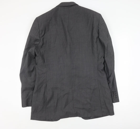 Austin Reed Men's Grey Wool Blazer 42L Classic Formal