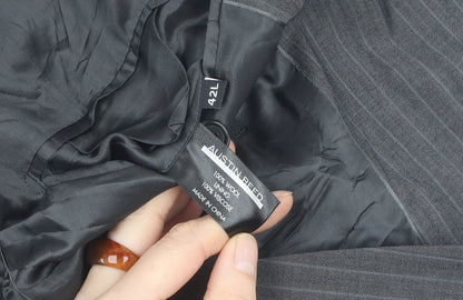 Austin Reed Men's Grey Wool Blazer 42L Classic Formal