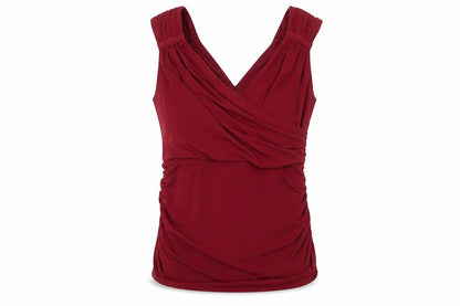 Womens UK Size M Alexon Red Wrap Blouse