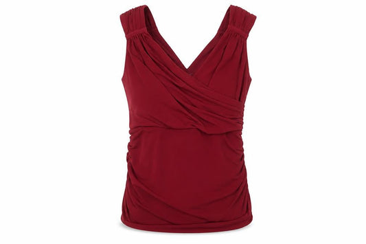 Womens UK Size M Alexon Red Wrap Blouse