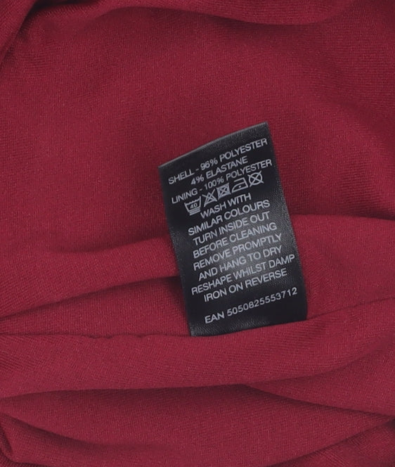 Alexon Women's Red Wrap Sleeveless Top, Size M