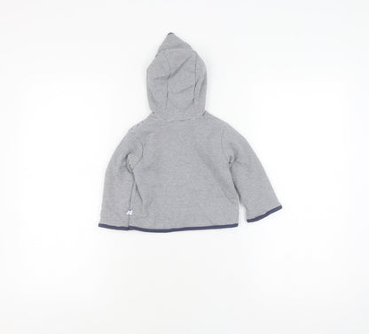 Jasper Conran Unisex Blue Striped Hooded Jumper, 3-6 Months