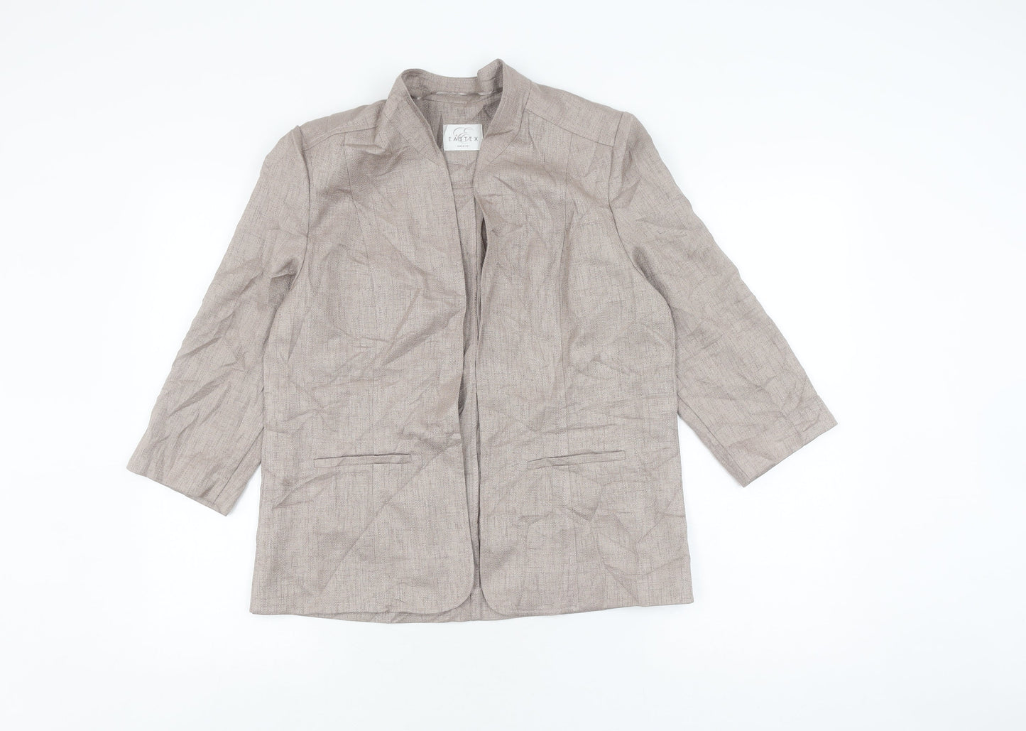 Eastex Women's Beige Suit Jacket Blazer Size 12